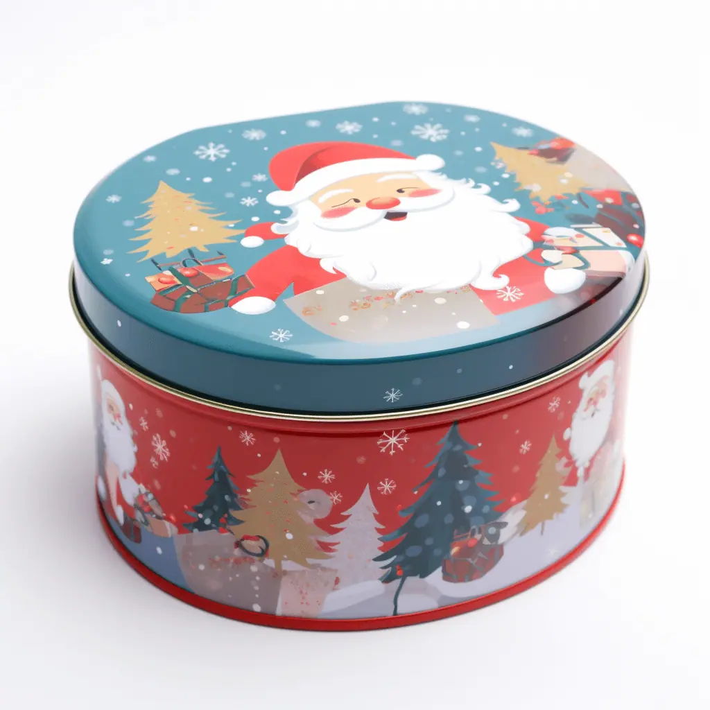 Christmas gift tin